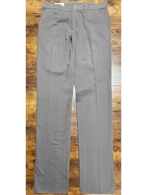 Caruso Solid Gray 100% Cotton Mens Luxury Pants‎ Trousers Size 50 NWT